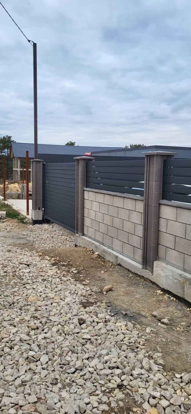 Забор-ранчо из металлопланкена 28м RAL7024 Серый Графит МАТТЕ фото 2 в Серпухове