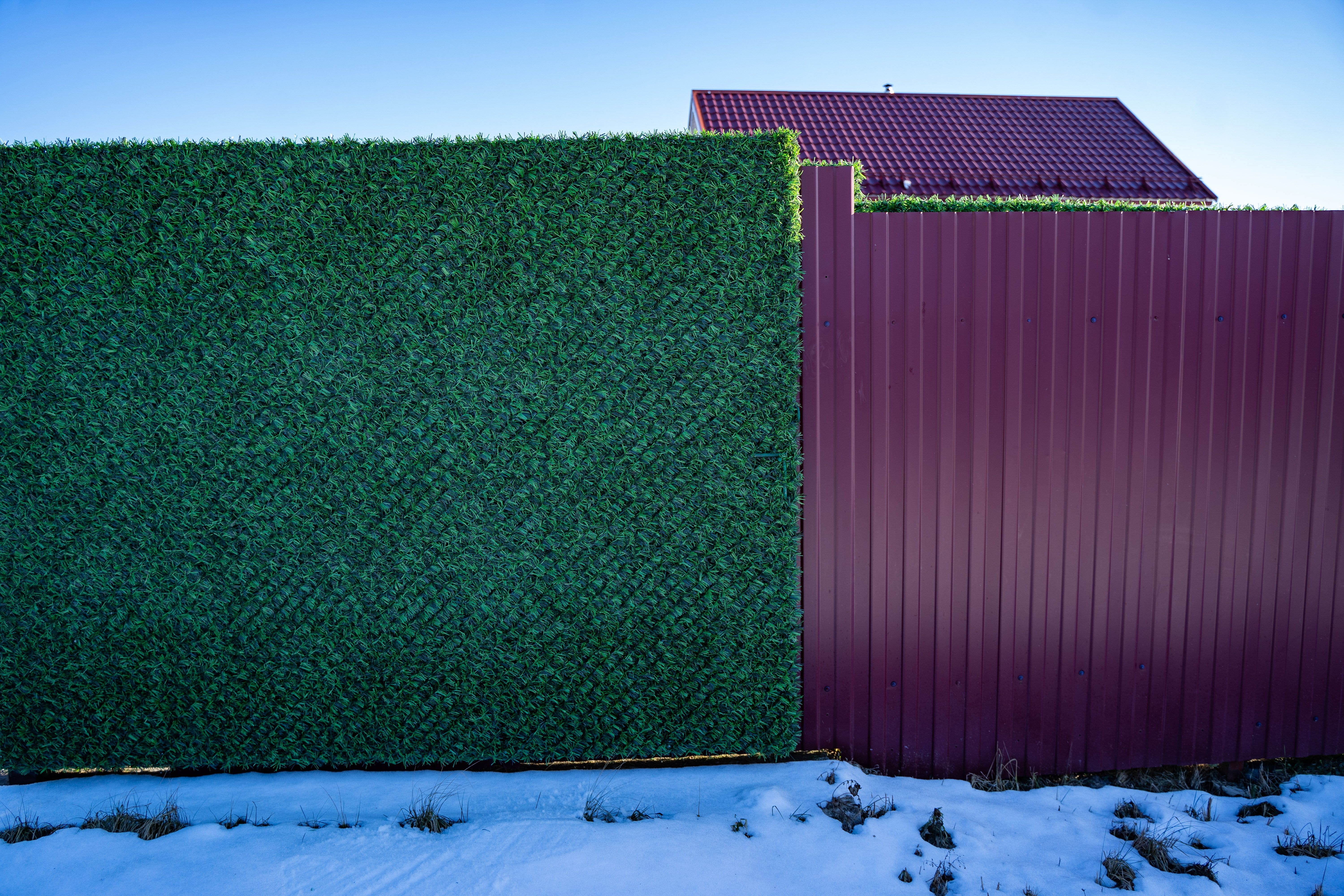 Вечнозеленый забор Grass Fence рулон 2м фото 2 в Серпухове